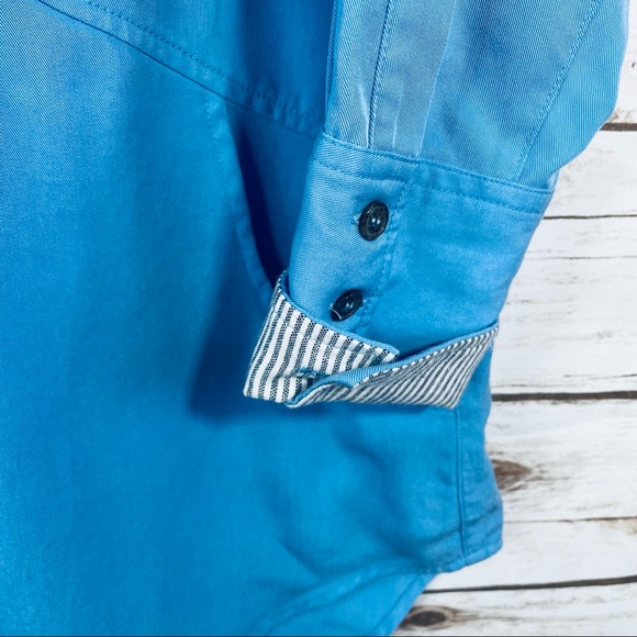 Soft Surroundings | Chambray button up tunic - Picture 3 of 10